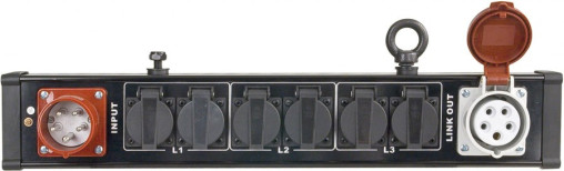 Stromverteiler-Box CEE16 - 1 x T25 / 5 x T23 / 1 x CEE16 Ausgang